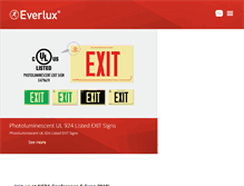 Tablet Screenshot of everlux.com